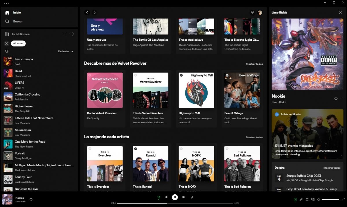 Spotify es el programa por antonomasia de la música online