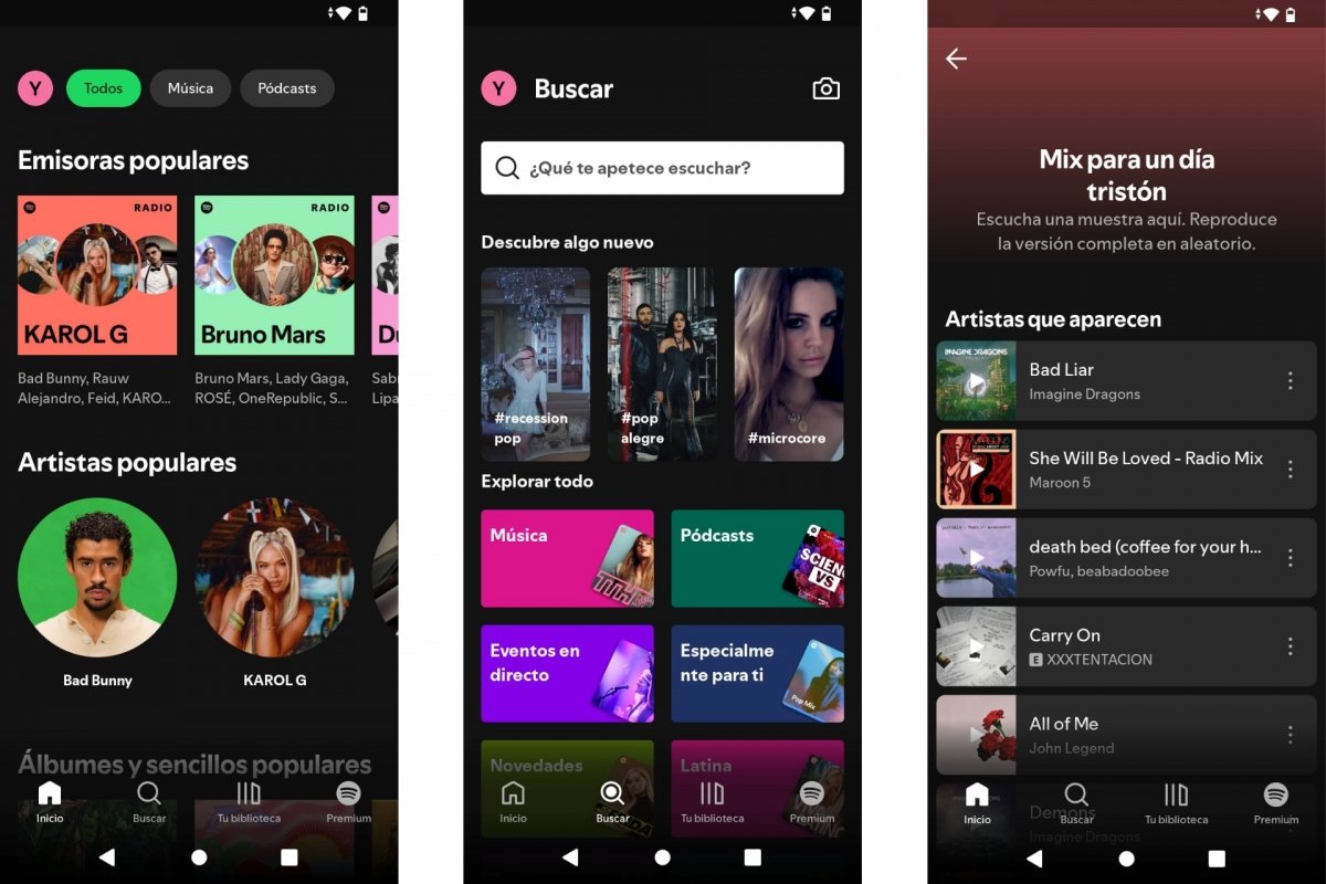 Spotify para Android