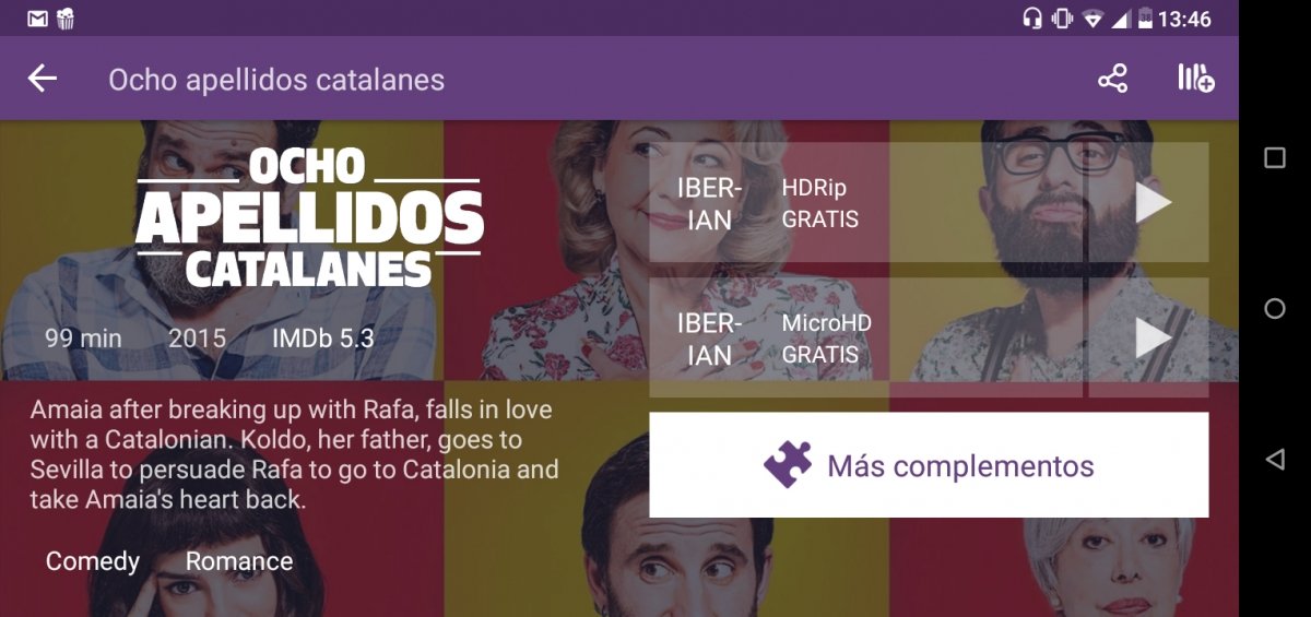Stremio ofrece contenido en español y subtítulos