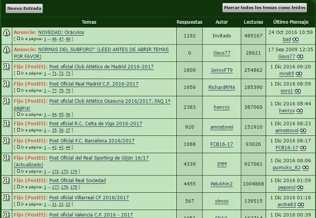 Subforo de Equipos de LaLiga Santander y Jugadores