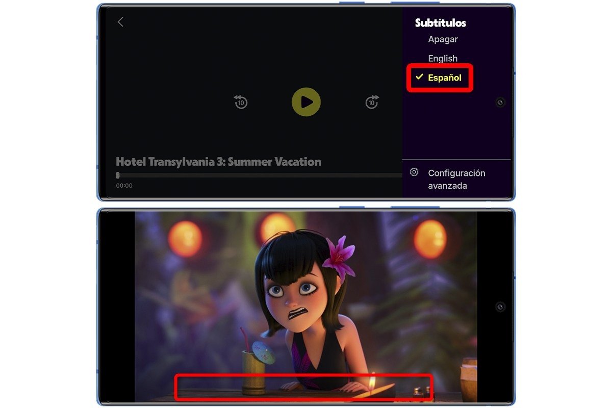 Subtítulos no visibles en Tubi