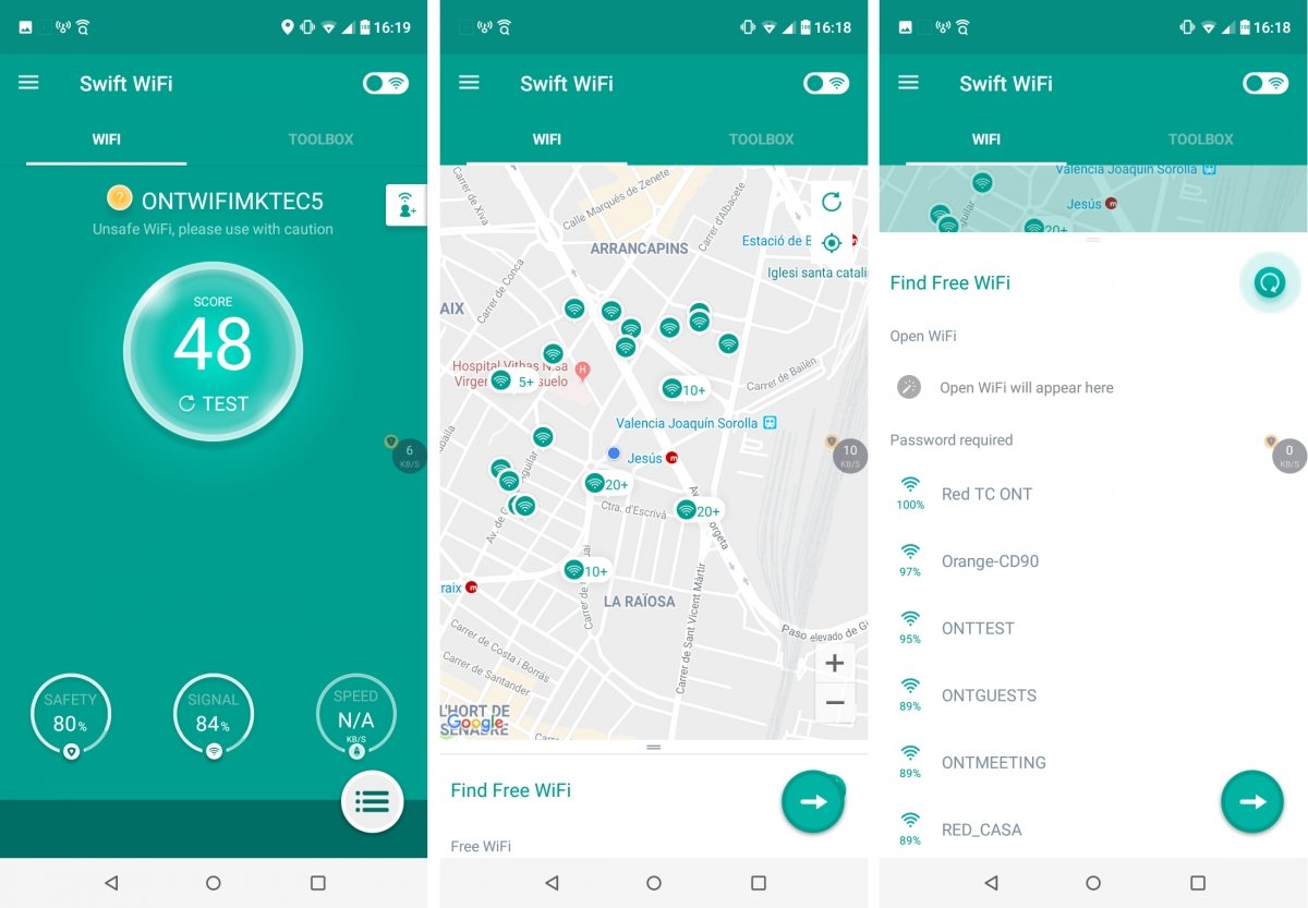 Swift WiFi es otra alternativa para tener wifi gratis