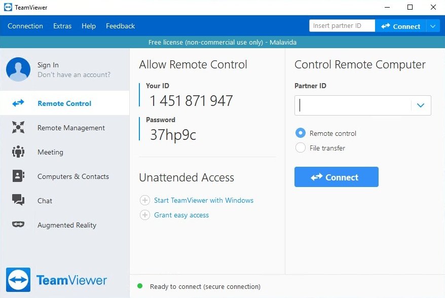 TeamViewer es un software de control remoto y soporte