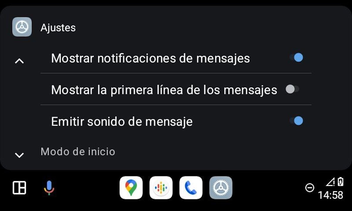 Todas las opciones de notificaciones en Android Auto