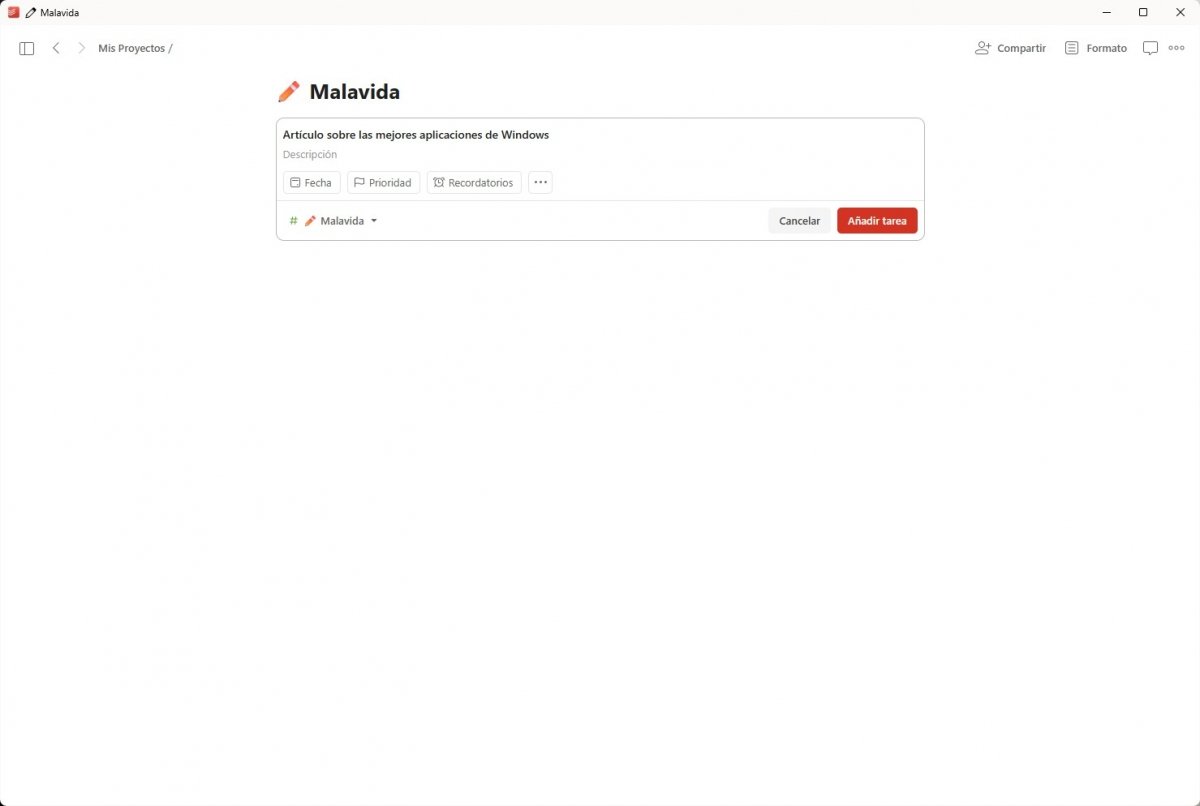 Todoist es un indispensable en eso de gestionar proyectos y tareas
