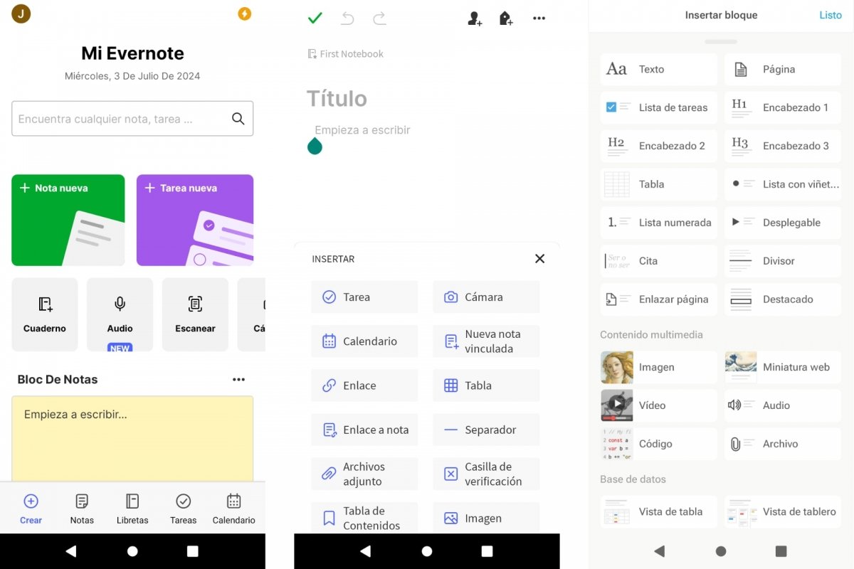 Tomar notas de todo con Evernote y Notion