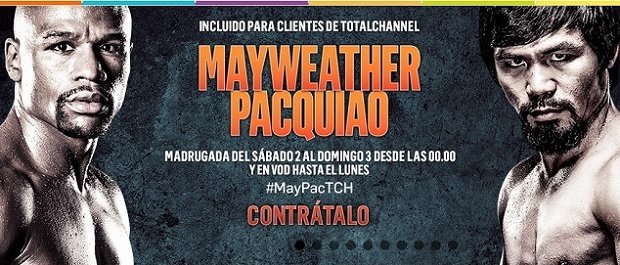 TotalChannel ofrece el combate Mayweather vs Pacquiao