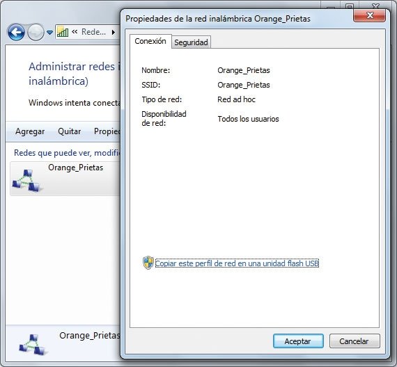 Transferir configuración WiFi