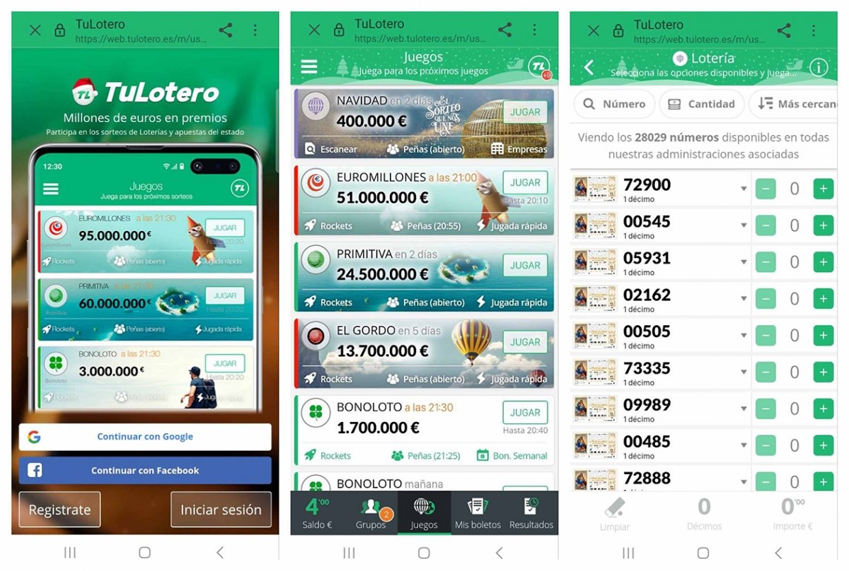 TuLotero es uno de los portales más utilizados para comprar décimos de Lotería Nacional