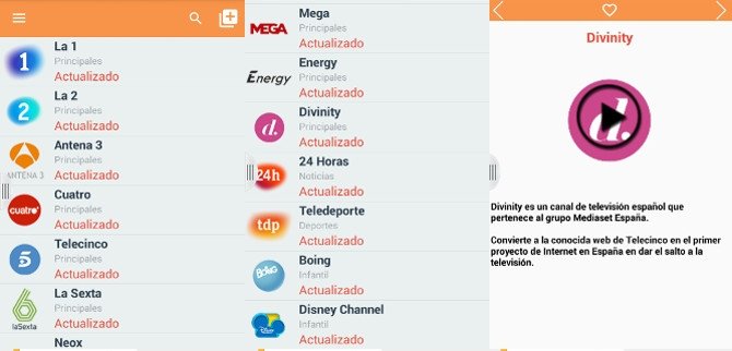 TV Directo, para seguir en móviles y tabletas las cadenas de televisión