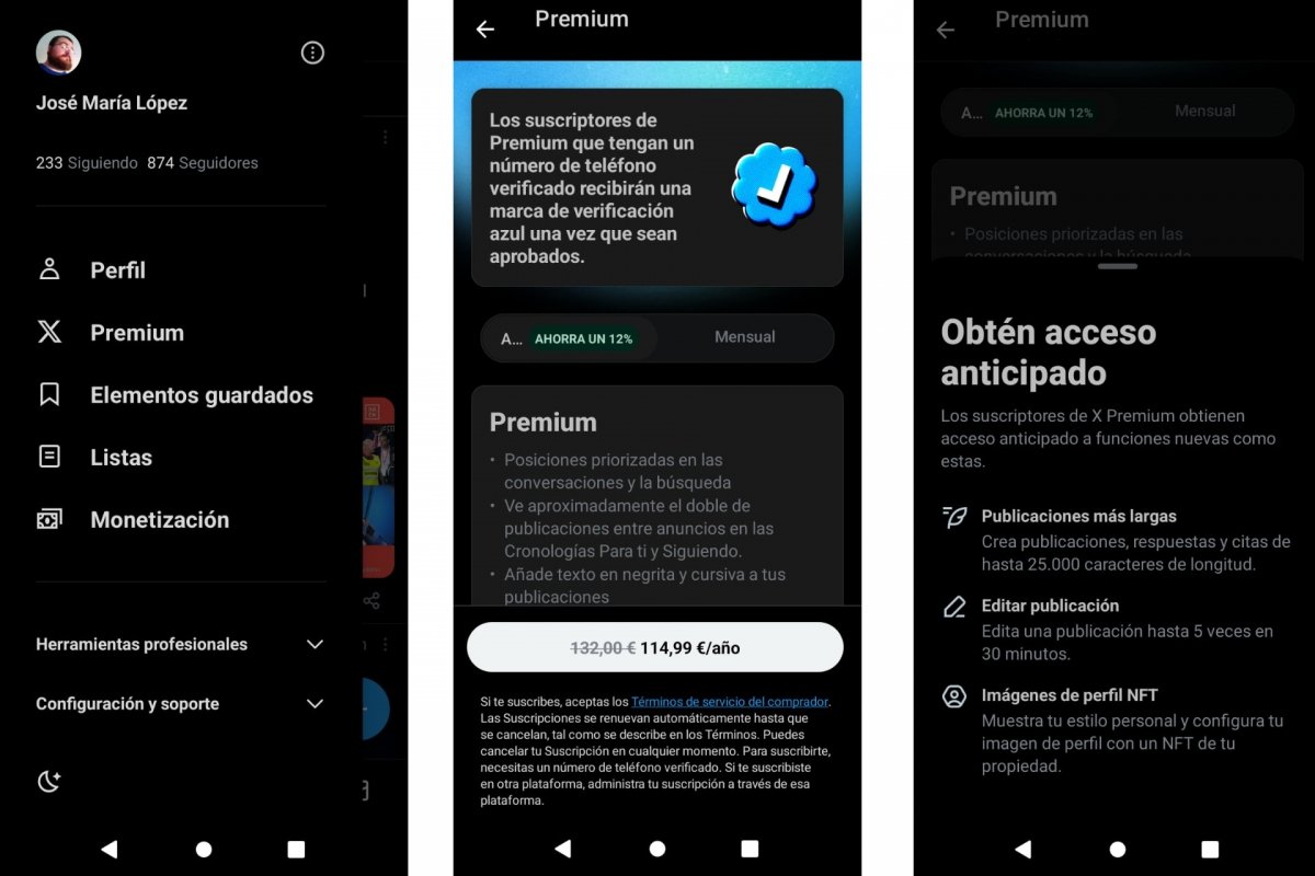 Twitter Blue Premium para Android