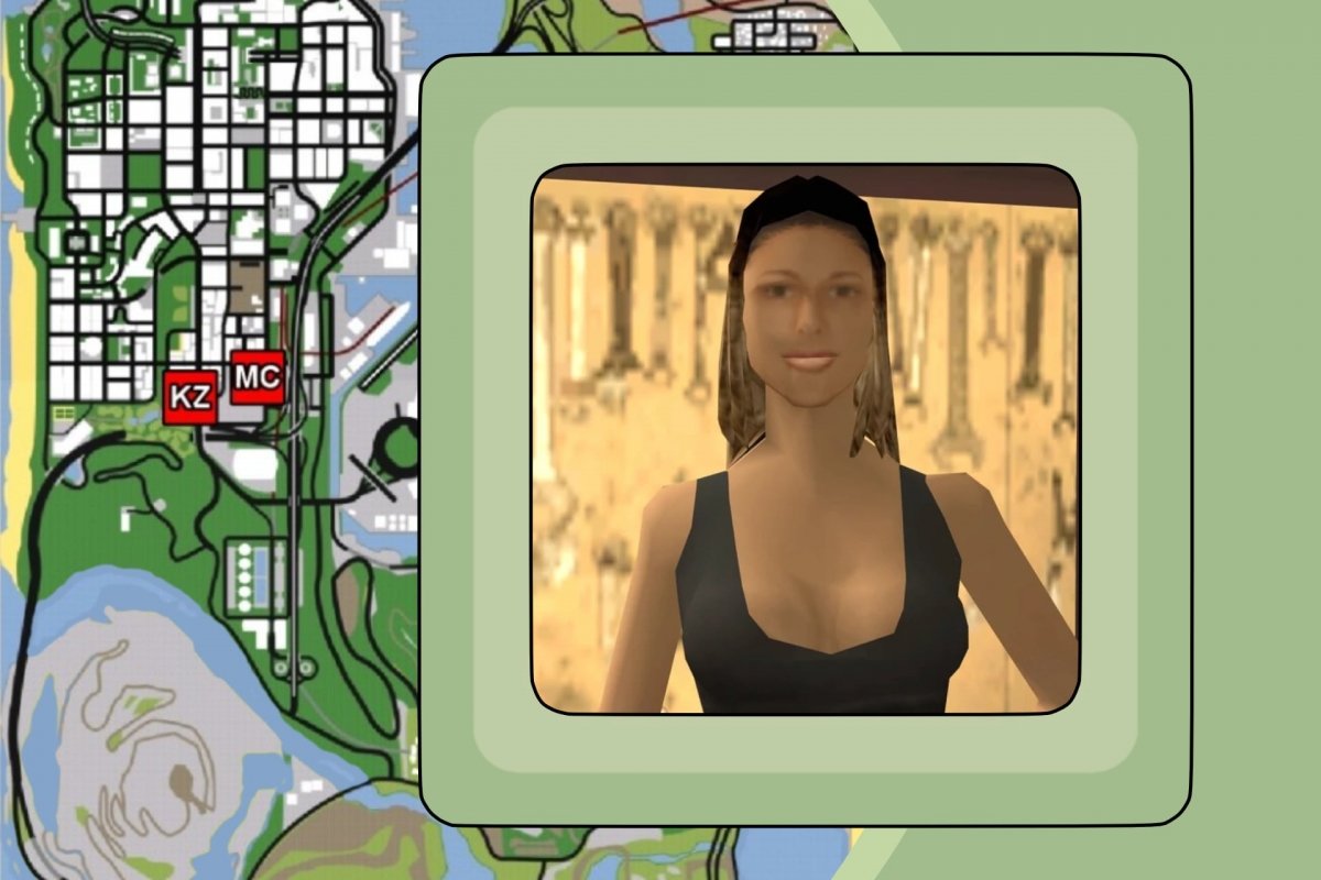 Ubicación y aspecto de Michelle Cannes en GTA San Andreas