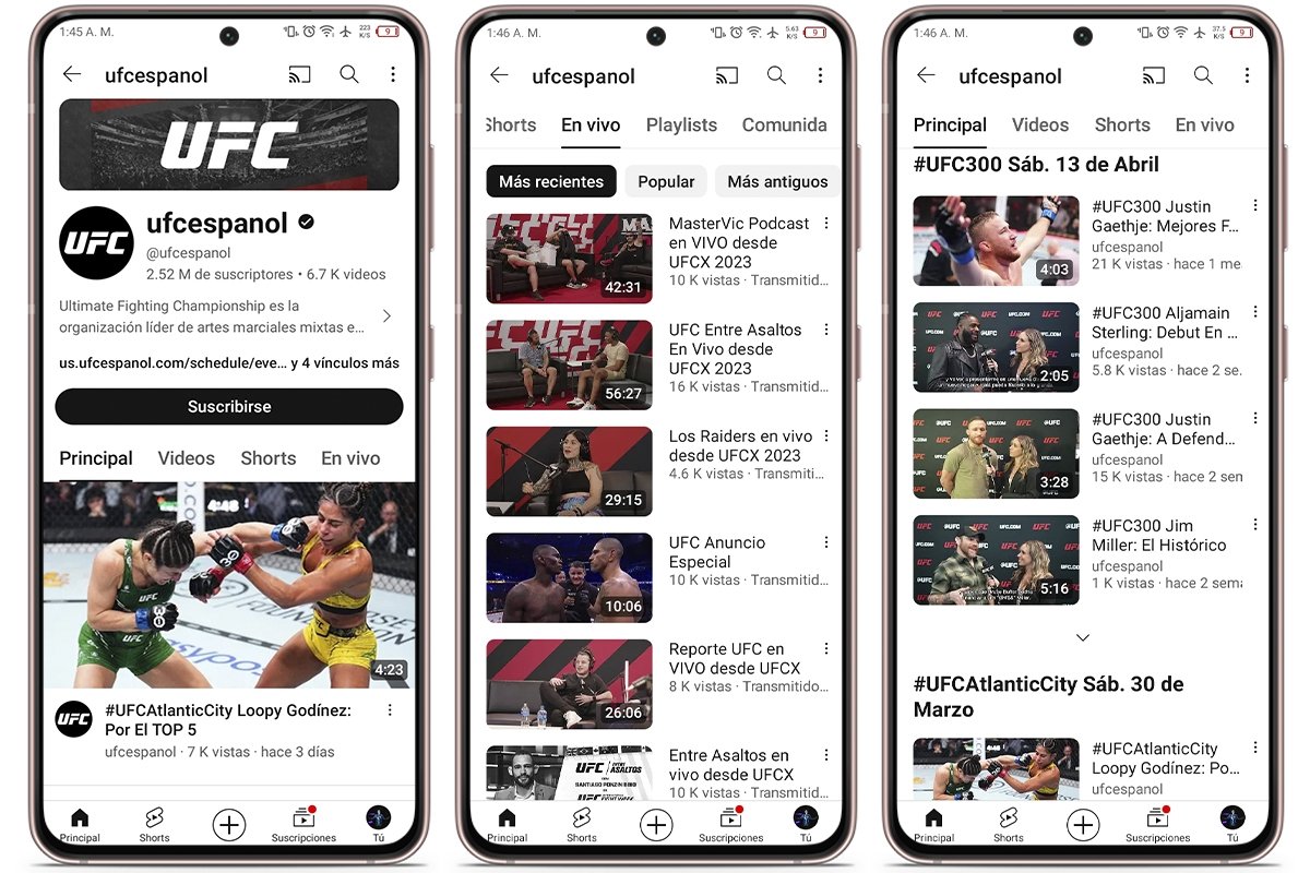 UFCespanol para ver UFC desde el móvil