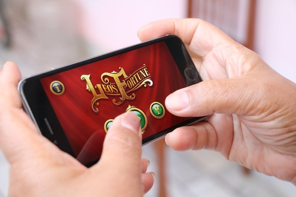 Un juego ejecutado en un iPhone