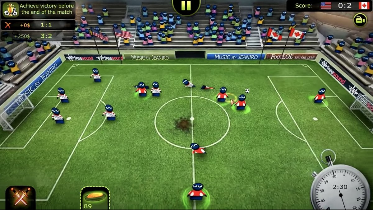 Un partido en FootLOL
