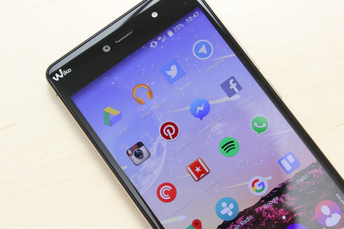 Un Wiko Fever en funcionamiento
