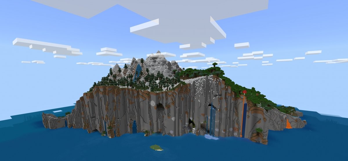 Una isla en medio de la nada en Minecraft