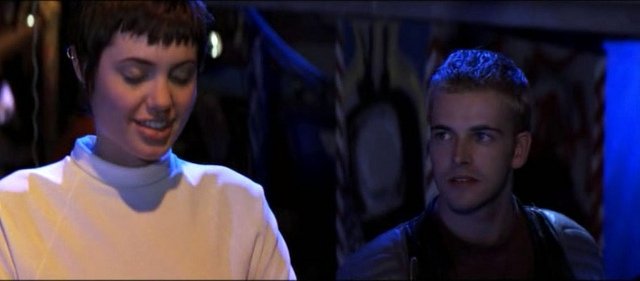 Una joven Angelina Jolie en Hackers
