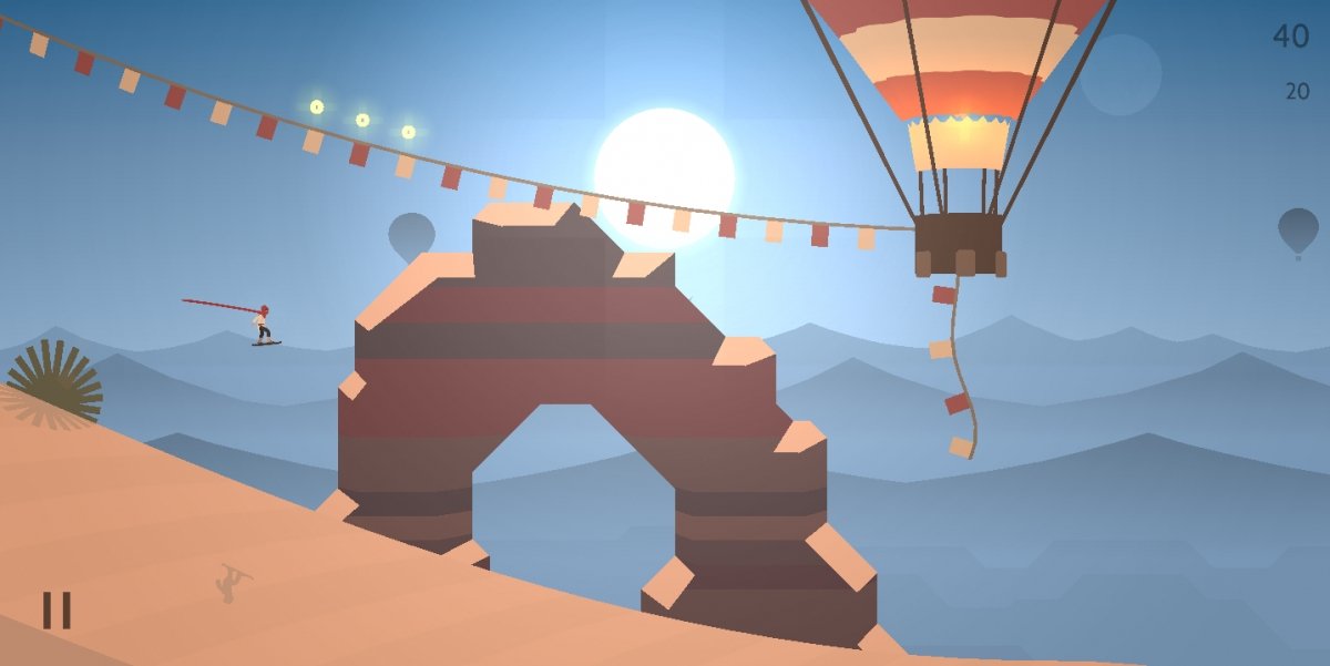 Una pantalla de Alto's Odyssey