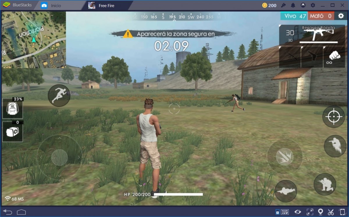 Una partida de Free Fire Battleground
