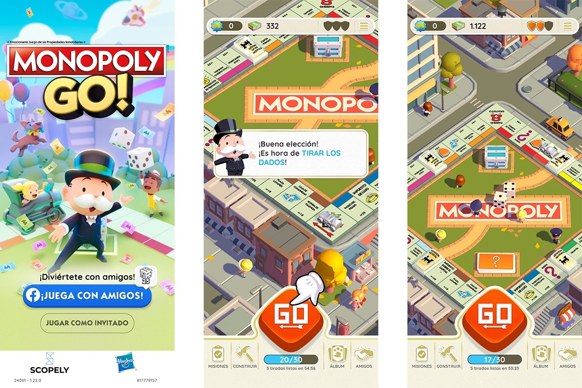 Una partida de Monopoly GO en el móvil