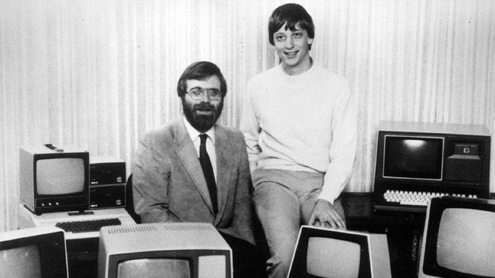 Unos muy jóvenes Paul Allen y Bill Gates