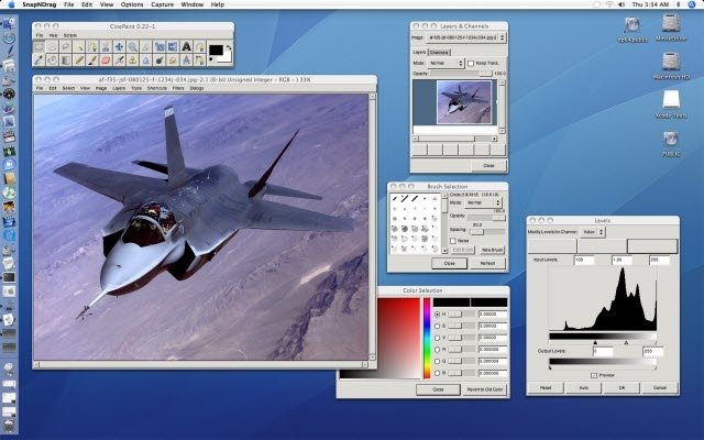 Versión de CinePaint para macOS