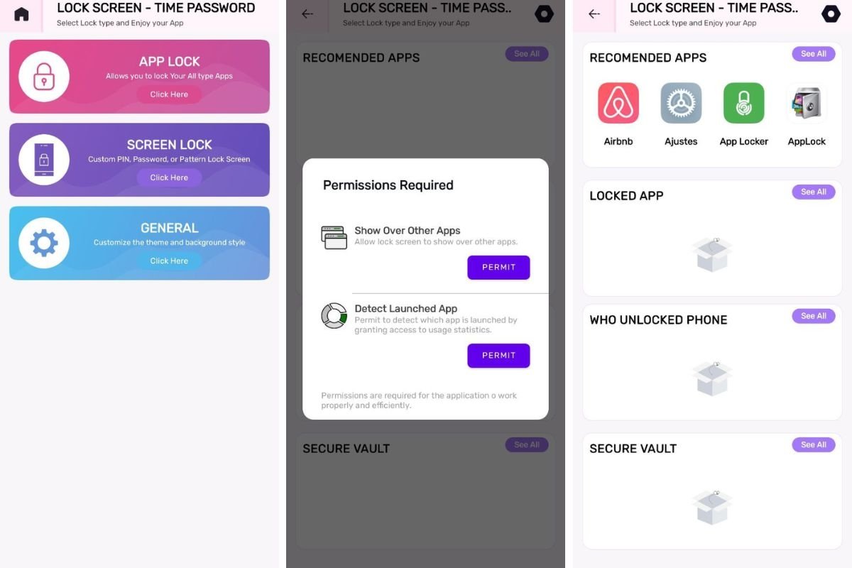Vista previa de la interfaz de App Lock