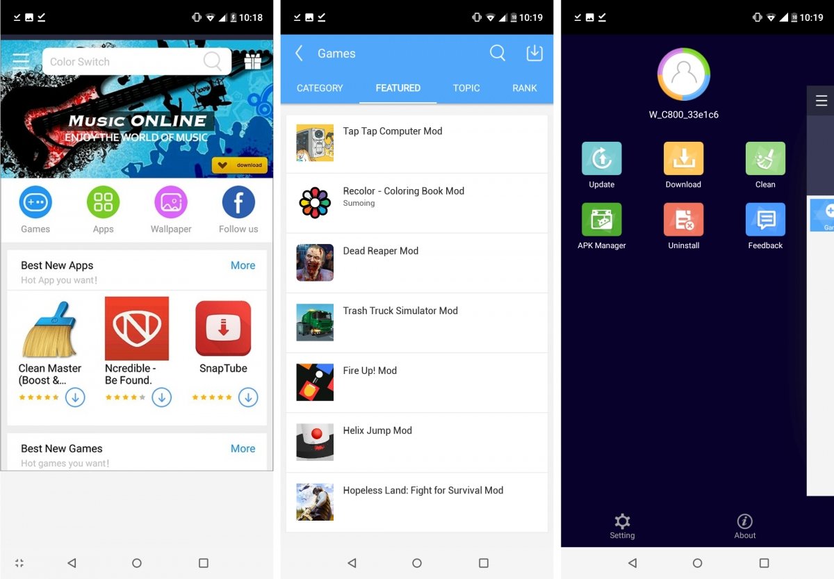 vShare ofrece app y juegos con compras integradas gratis