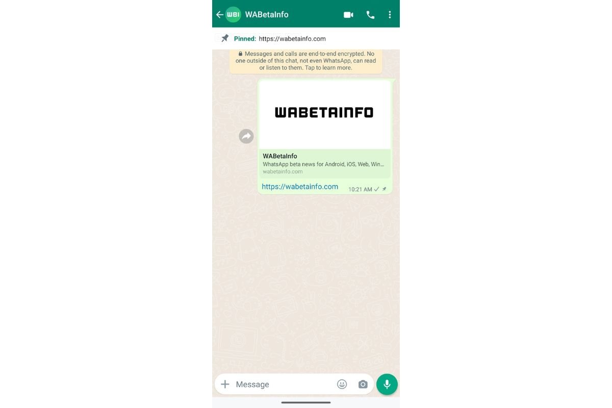 WABetaInfo nos muestra cómo se verán en WhatsApp los mensajes anclados