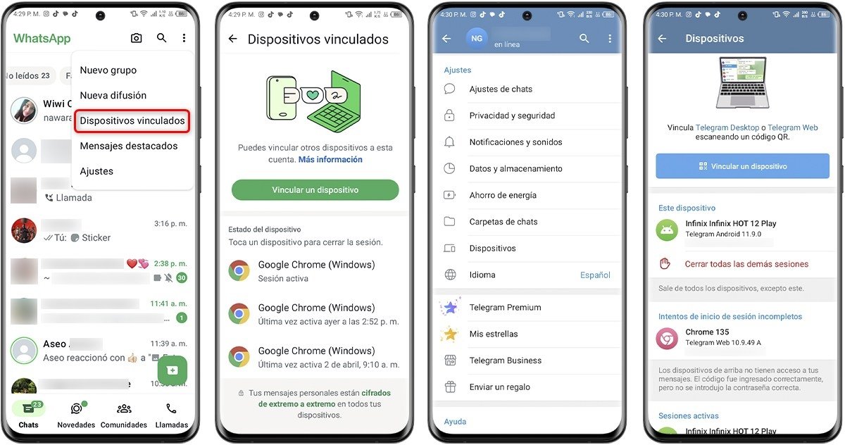 WhastsApp vs Telegram - Funcionamiento multiplataforma