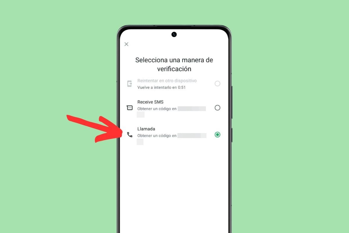 WhatsApp también puede llamarte para decirte el código a viva voz