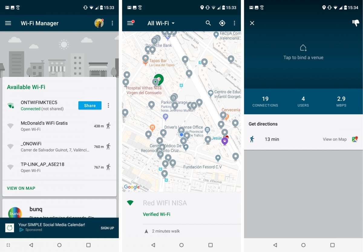 Wifi Gratis de Wiman es una de las mejores app para encontrar wifi gratis