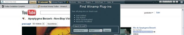 Winamp Toolbar