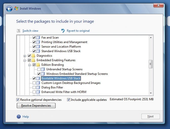 Windows en USB 2