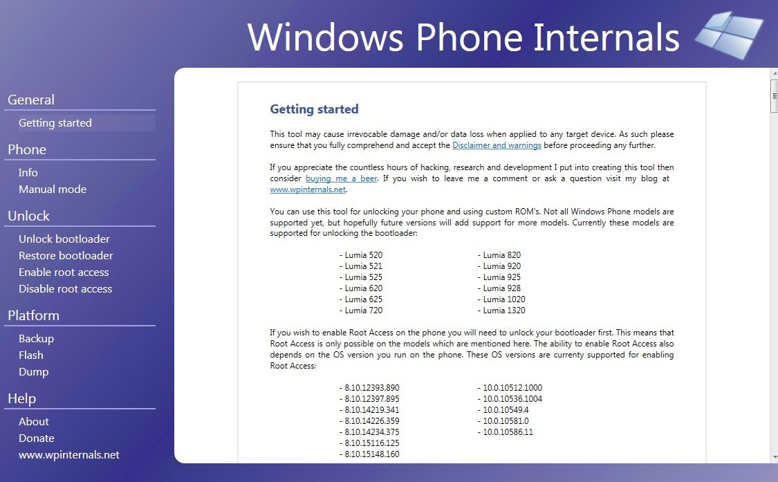 Windows Phone Internals te ayudará a conseguir los permisos de superusuario