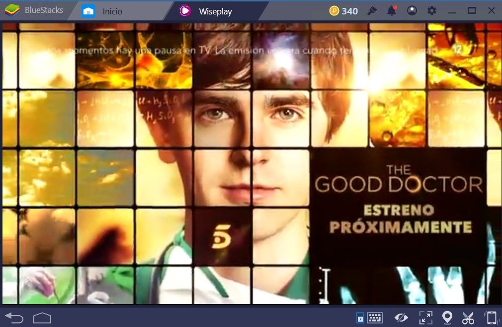 Wiseplay reproduciendo un canal de televisión en PC