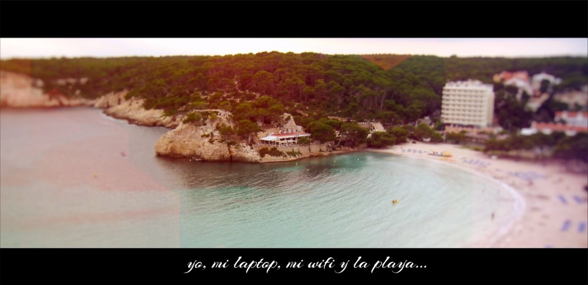 ¡Vista desde mi oficina el pasado verano en Mallorca!