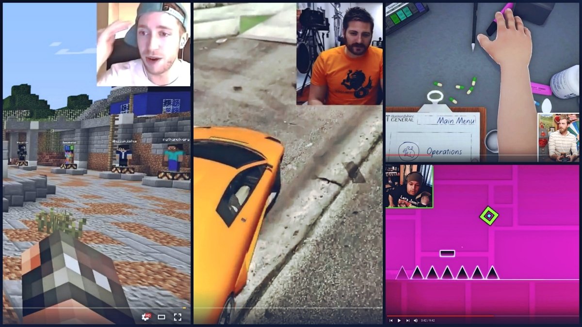 Youtubers grabando vídeos Let's play de sus partidas.