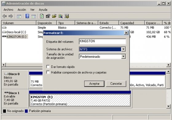 Administración de discos