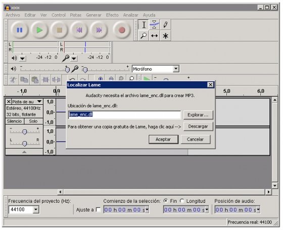 Grabar un podcast con Audacity
