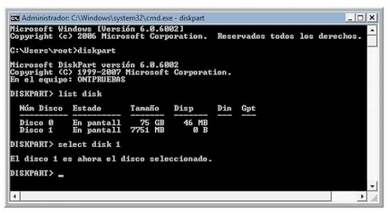 Arrancar Windows desde el USB