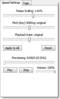 Audio Speed
