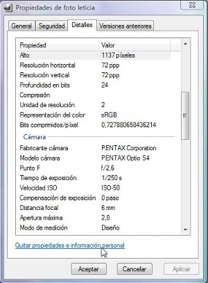 Borrar EXIF 1