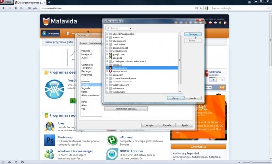 Configurar Opera para máxima privacidad
