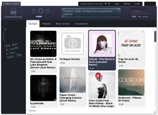 Un navegador especializado en música - 1
