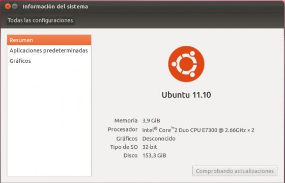 Información del sistema