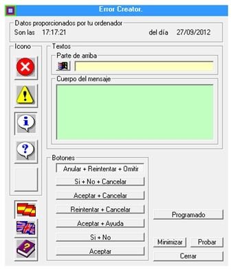 Mensajes de error - 2