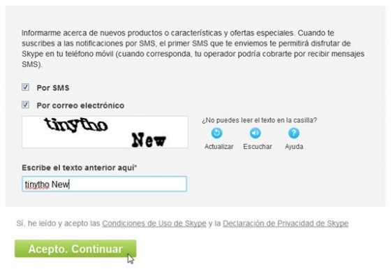 Crear cuenta Skype - 5