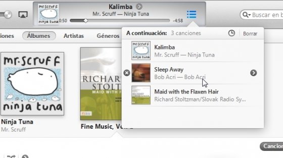 Up Next en iTunes 11